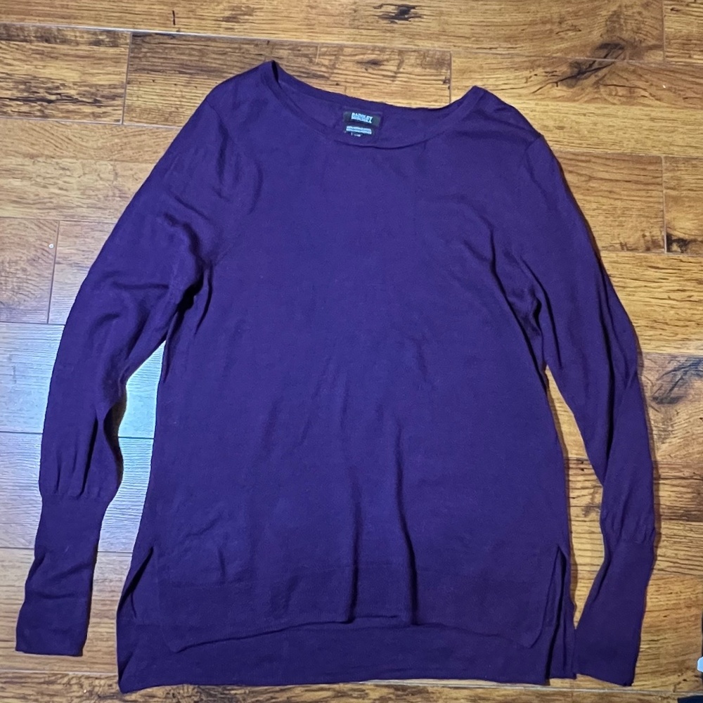 COPY - Badgley Mischka Purple 100% Merino Wool sweater/Tunic Size M